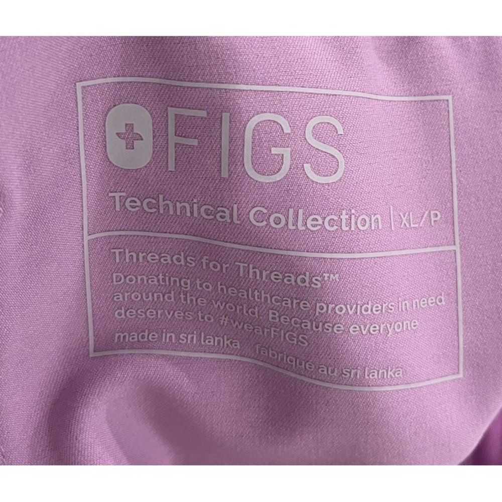 FIGS Technical Collection Lilac Livingston Women's Scrubs Pants Size XL/P - Picture 4 of 5